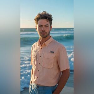 Bimini Bay Outfitter Fishing Shirt - Casual Button Down Shirt - Size XL